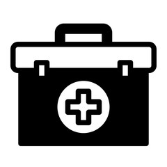 first aid kit glyph icon