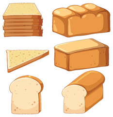 Many white breads collection