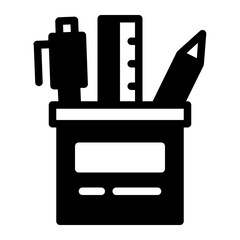 Stationery glyph icon