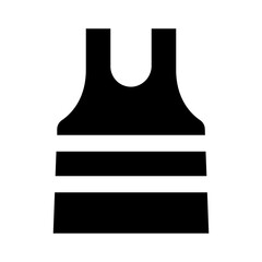 undershirt glyph icon