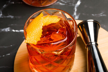 Negroni cocktail, classic Italian bitter aperitif
