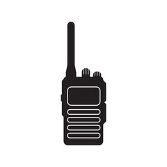 Handheld transceiver icon, vector illustration design template