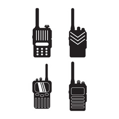 Handheld transceiver icon, vector illustration design template © AR54K4 19