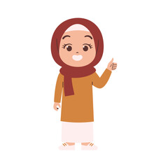 Muslim Woman illustration. Arabian Woman Wear hijab