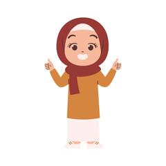 Muslim Woman illustration. Arabian Woman Wear hijab