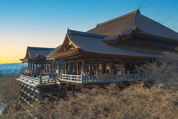 京都 清水寺 本堂の風景