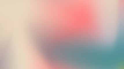 Blurred wavy gradient background. Red, green, beige, gray abstract wallpaper. Liquid flowing vibrant mesh texture. Vector 