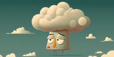 absurd idea head in the clouds. Generative AI
