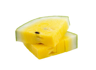 yellow watermelon on transparent png