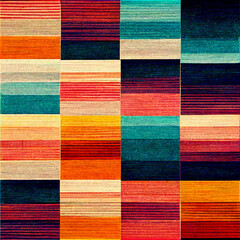 Fototapeta premium Ultra colored line pattern, repeating textured seamless background, stunning continuous geometric wallpaper, generative ai