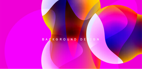 Spheres and circles abstract background, trendy colorful design. Vector Illustration For Wallpaper, Banner, Background, Card, Book Illustration, landing page