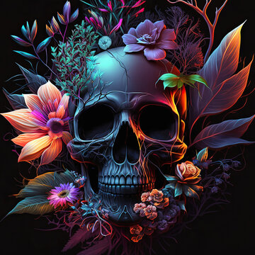 Neon Skull Images – Browse 20,250 Stock Photos, Vectors, and Video