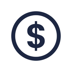 blue and white isolate money exchange business financail flat icon elements vector