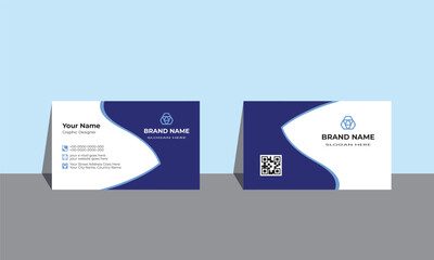 Modern business card template . Flat design vector abstract creative Professional business card. Modern presentation card. Visiting card for business and personal use. Vector illustration design.