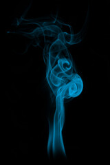 smoke on black background