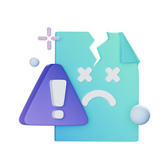 File corrupted 3D Icon