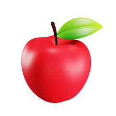 Red apple 3D Icon