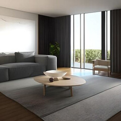 modern living room interior design. Bring the Outdoors In with a Nature Inspired Illustration