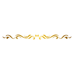 Gold Calligraphic Border