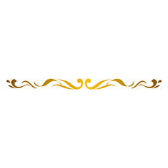 Gold Calligraphic Border