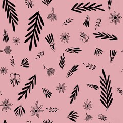 seamless pattern with flowers