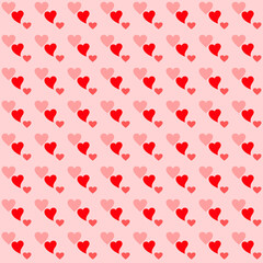 Happy Valentine's day greeting card, heart shaped pattern abstract background, graphic design illustration wallpaper 