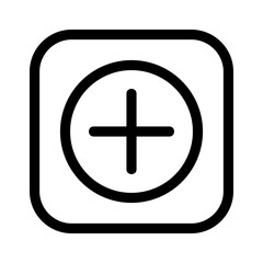Fototapeta premium add icon or logo isolated sign symbol vector illustration - high quality black style vector icons