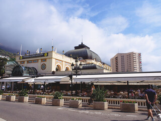 Fototapeta na wymiar モナコ　カフェ・ド・パリの風景