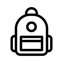 Obraz premium backpack icon or logo isolated sign symbol vector illustration - high quality black style vector icons