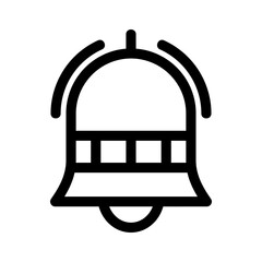 bell icon or logo isolated sign symbol vector illustration - high quality black style vector icons