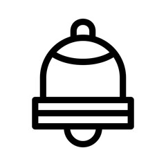 bell icon or logo isolated sign symbol vector illustration - high quality black style vector icons