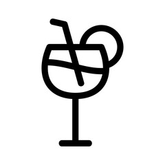 cocktail icon or logo isolated sign symbol vector illustration - high quality black style vector icons