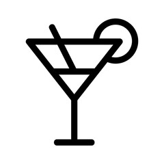 cocktail icon or logo isolated sign symbol vector illustration - high quality black style vector icons