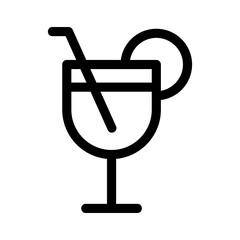 cocktail icon or logo isolated sign symbol vector illustration - high quality black style vector icons