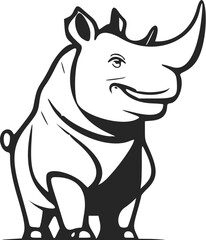 Black and white An uncomplicated logo with an aesthetic Cheerful hippo.