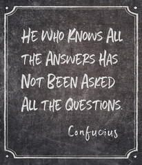 all the questions Confucius quote