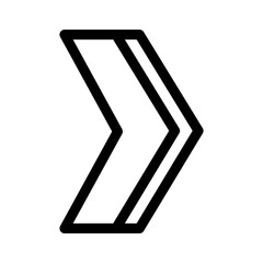 forward icon or logo isolated sign symbol vector illustration - high quality black style vector icons