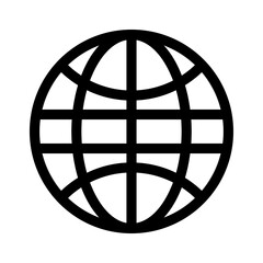 globe icon or logo isolated sign symbol vector illustration - high quality black style vector icons