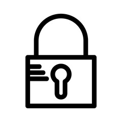 lock icon or logo isolated sign symbol vector illustration - high quality black style vector icons