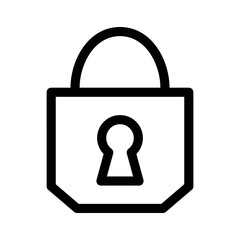 lock icon or logo isolated sign symbol vector illustration - high quality black style vector icons