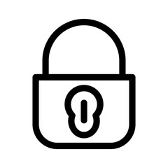 lock icon or logo isolated sign symbol vector illustration - high quality black style vector icons