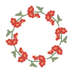 Decorative floral frame