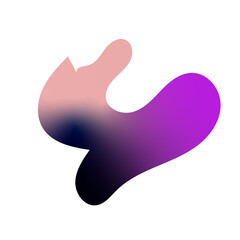 Obraz premium Abstract Shapes Gradient Transparent 