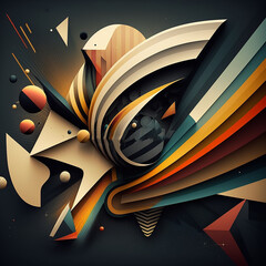 Abstract background 3d concept multi color clean style wallpaper