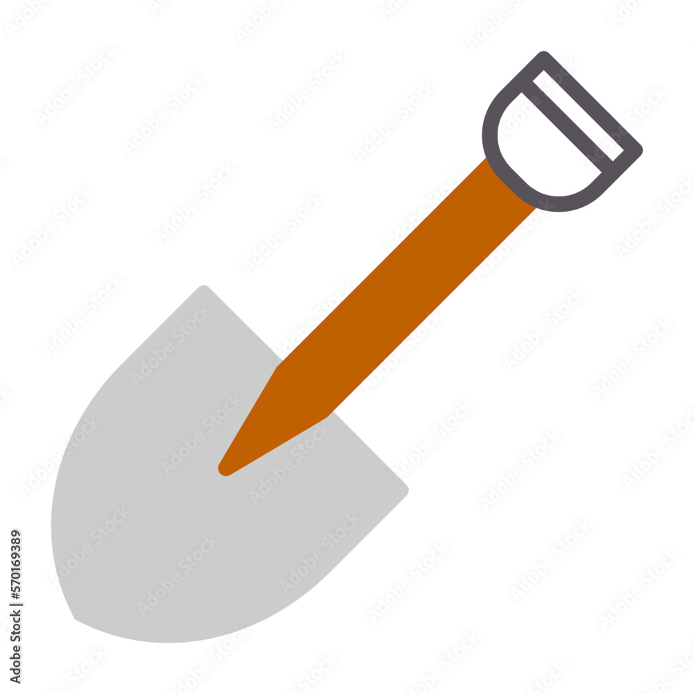 Sticker Shovel Icon