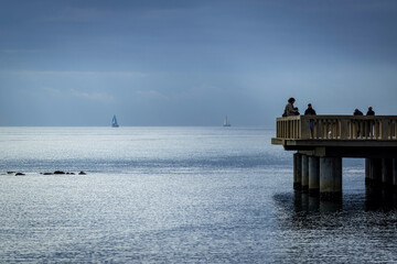 Jour d'orage en bord de mer
