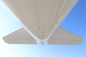 tail of a passenger plane