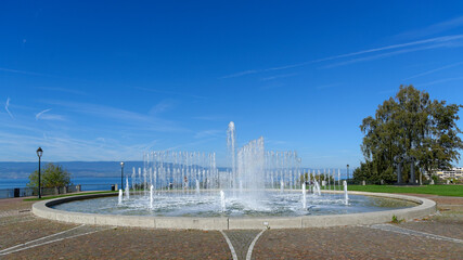Fontaine avec plusieurs jets