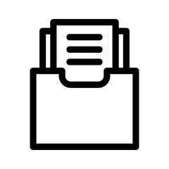 archive icon or logo isolated sign symbol vector illustration - high quality black style vector icons