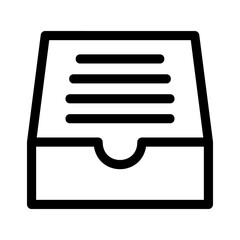 archive icon or logo isolated sign symbol vector illustration - high quality black style vector icons